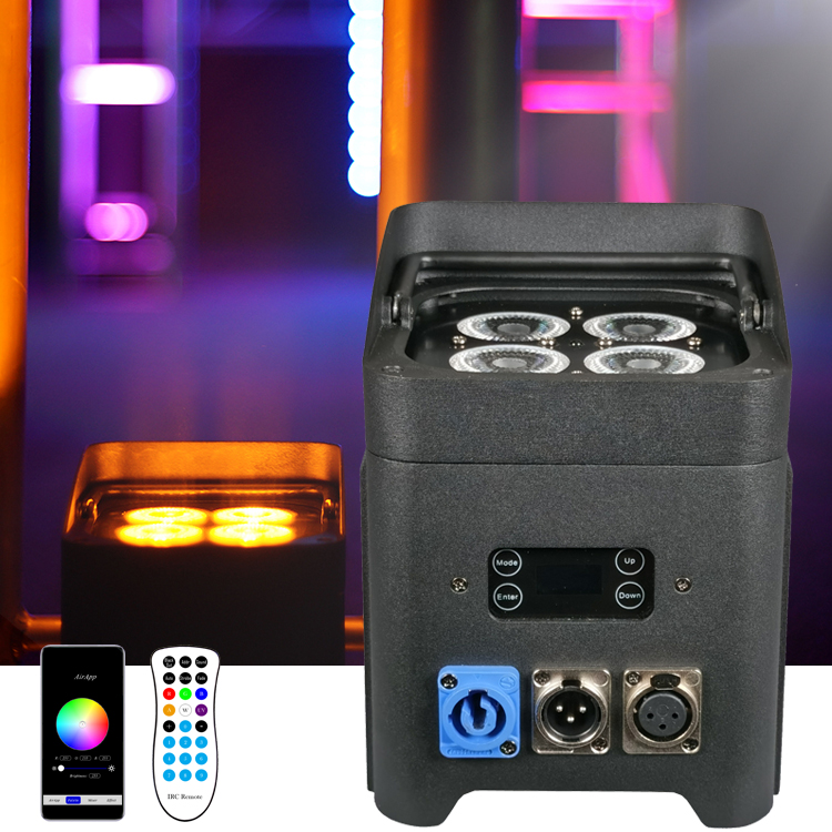 SmartDJ 4 Indoor Battery Operated Powered Rechargeable Wireless DMX LED Uplights